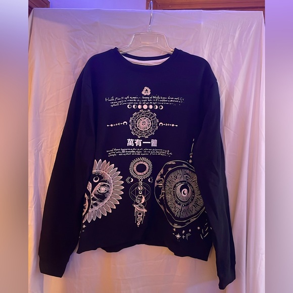 Blind Rooster Men’s Celestial Graphic Sweatshirt (PLEASE SEE NOTE) - Picture 1 of 5